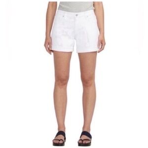Jag Jeans White Jean Shorts Girlfriend Relaxed Fit